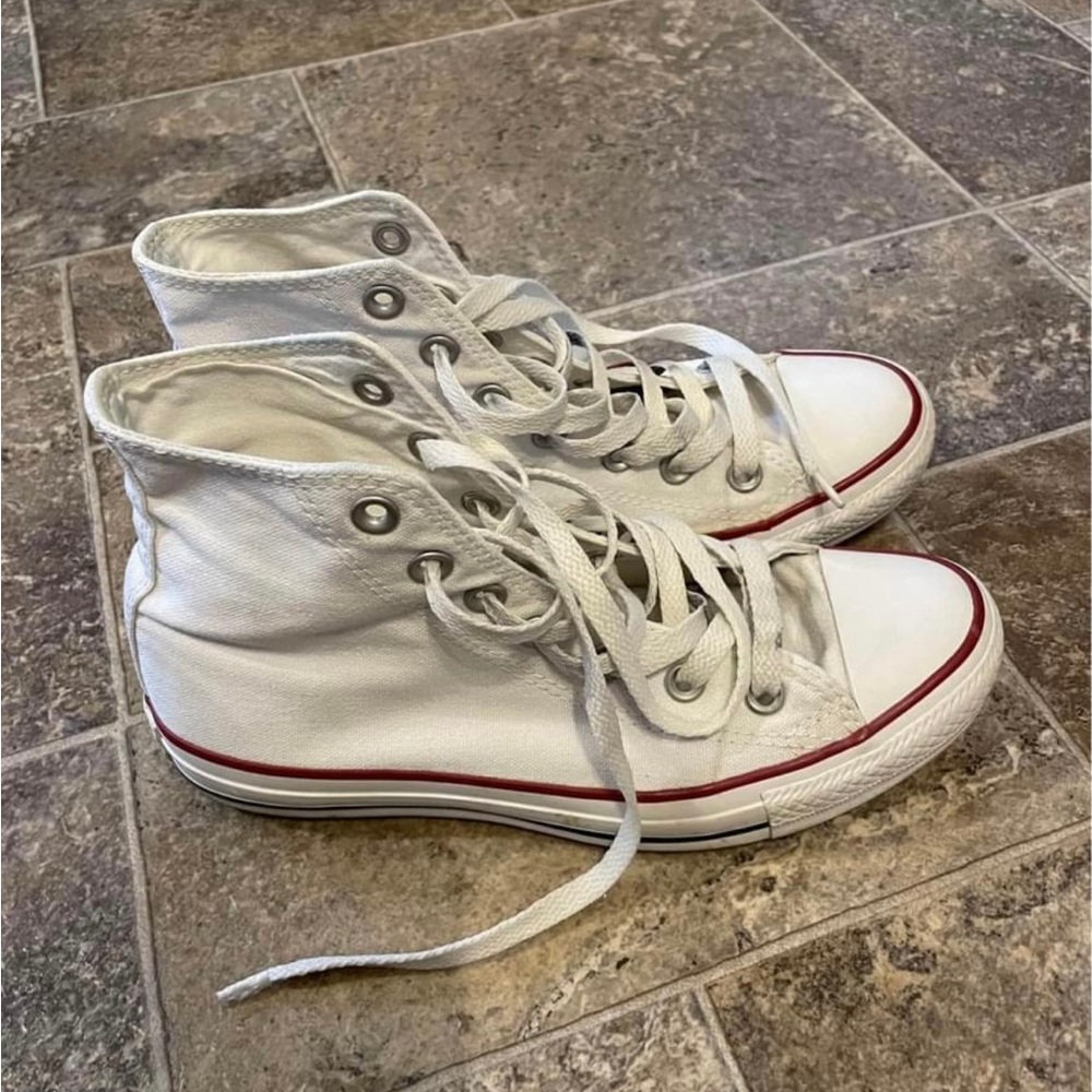 White hightop converse(SOLD)